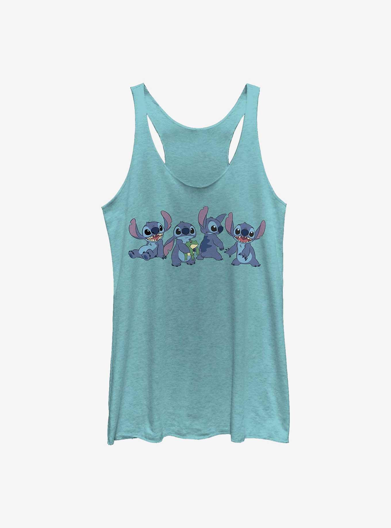 Disney Lilo & Stitch Multi Stitchuation Womens Tank Top