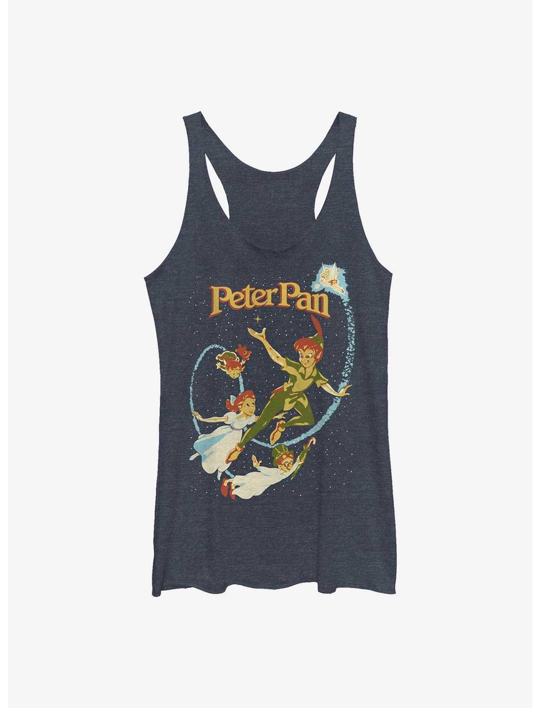 Disney Peter Pan Come Fly With Me Womens Tank Top, NAVY HTR, hi-res