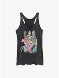 Disney Princess Color Sillhouette Womens Tank Top, BLK HTR, hi-res