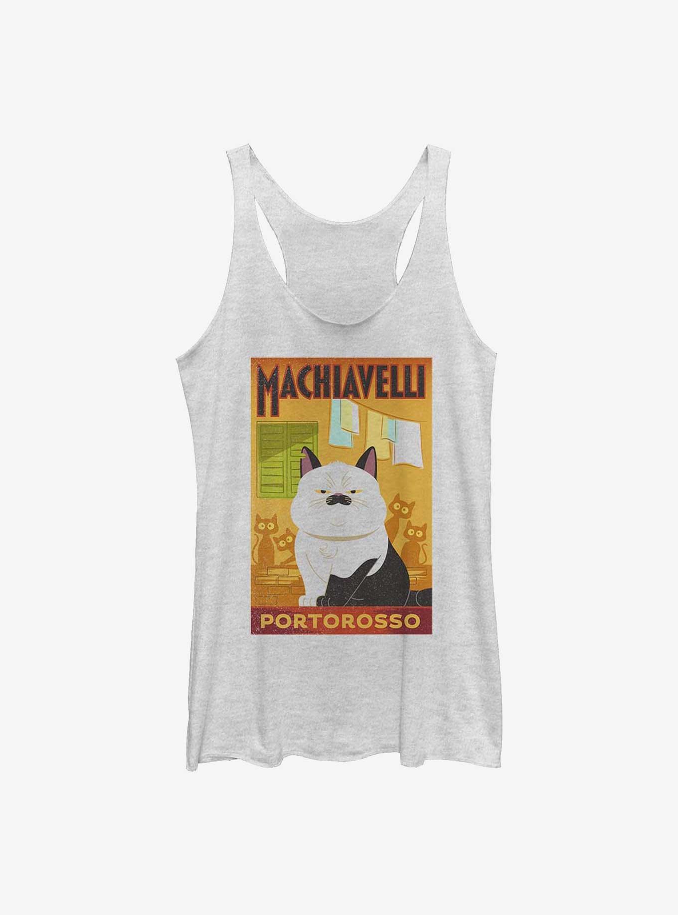 Disney Pixar Luca Machiavelli Cat Portorosso Poster Womens Tank Top, , hi-res