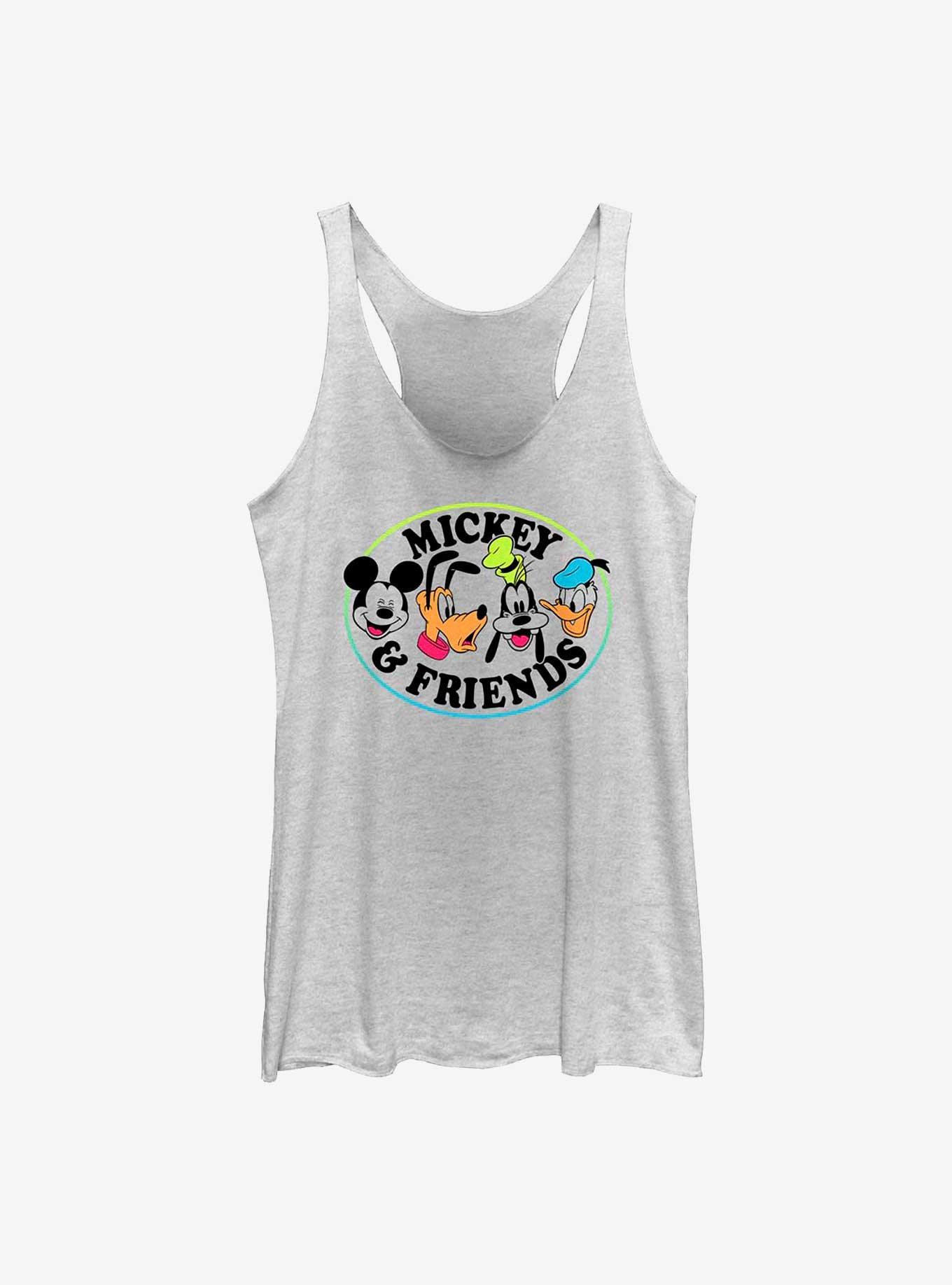 Disney Mickey Mouse Heads Up Womens Tank Top, WHITE HTR, hi-res