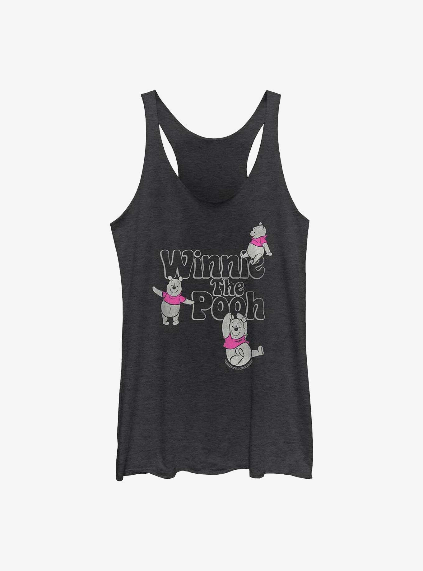 Disney Winnie The Pooh Soft Pop Winnie Womens Tank Top, BLK HTR, hi-res