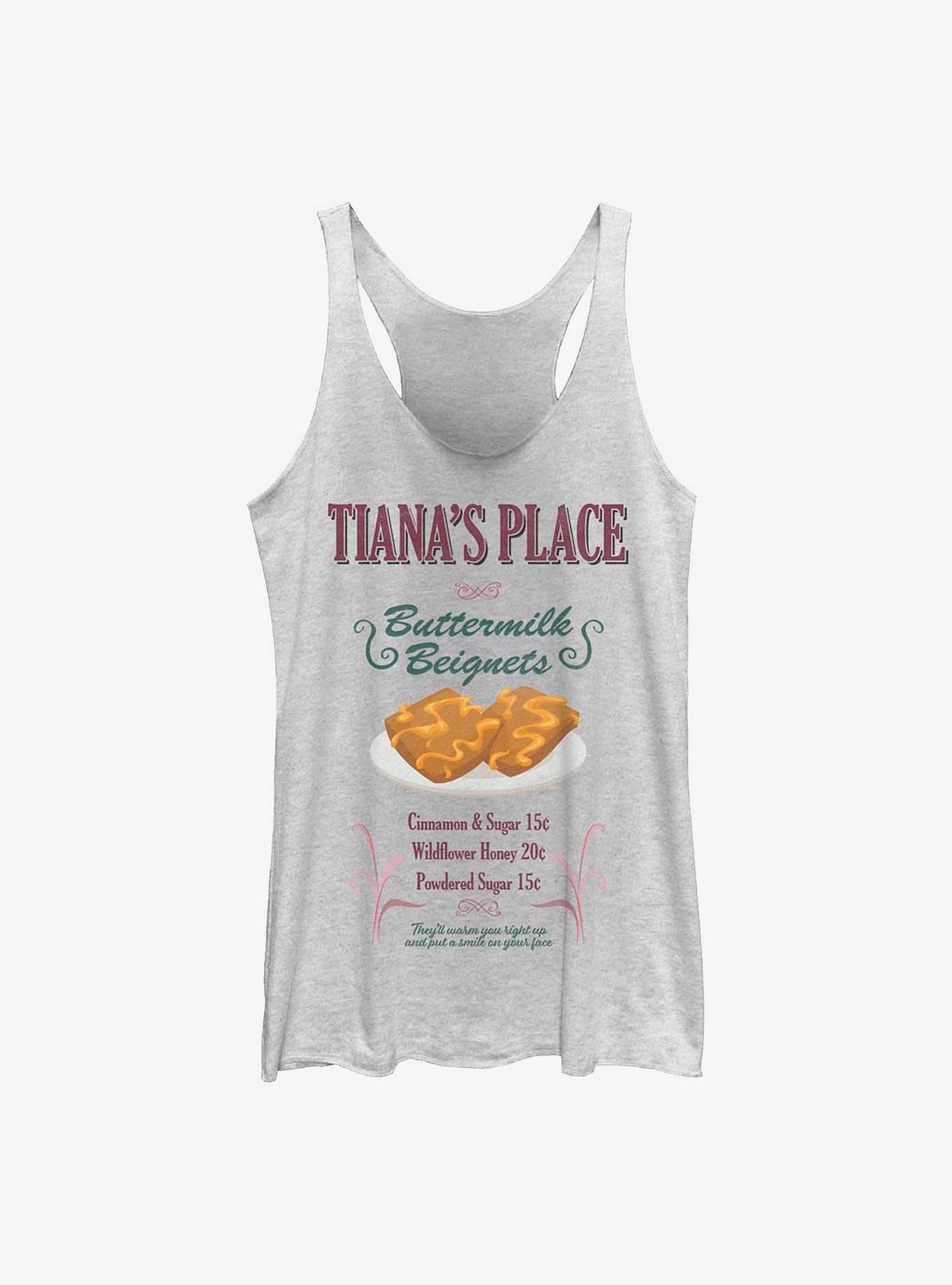 Disney the Princess and Frog Tiana's Place Buttermilk Beignets Womens Tank Top