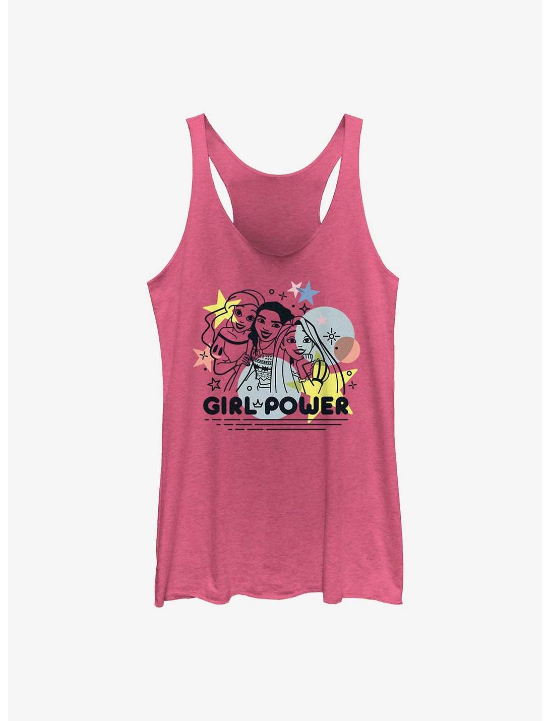Disney Princess Girl Power Womens Tank Top, PINK HTR, hi-res