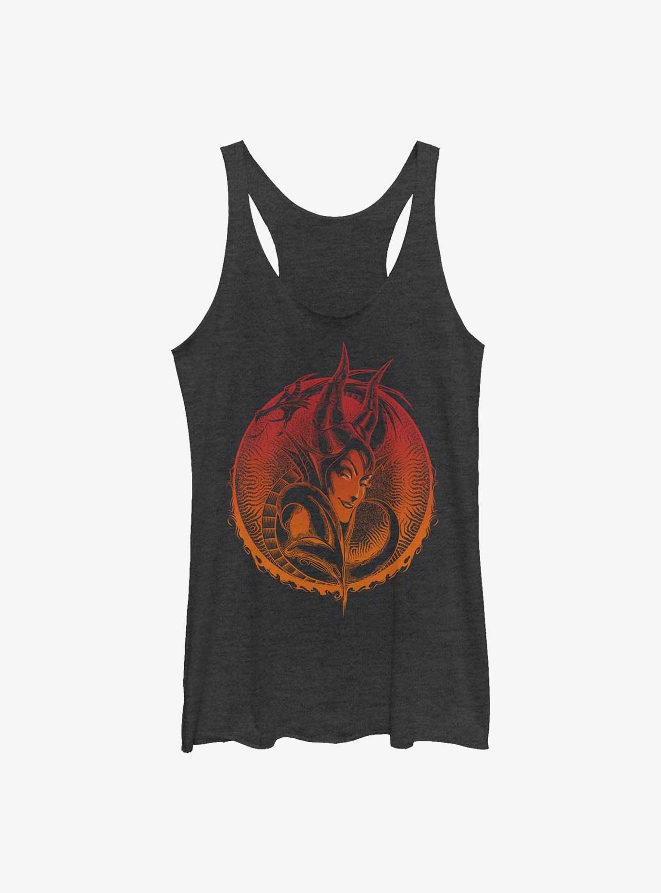 Disney Villains Maleficent Print Style Womens Tank Top, , hi-res