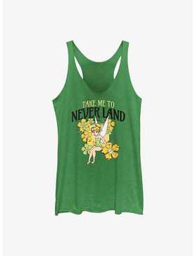 Disney Tinker Bell Tulips Take Me To Never Land Womens Tank Top, , hi-res
