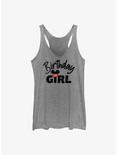 Disney Mickey Mouse Birthday Girl Mouse Ears Womens Tank Top, GRAY HTR, hi-res