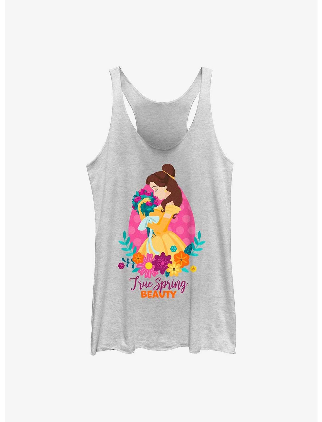 Disney Beauty and The Beast True Spring Beauty Womens Tank Top, WHITE HTR, hi-res