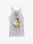 Disney Princess and The Frog Jazzy Spring Days Womens Tank Top, WHITE HTR, hi-res