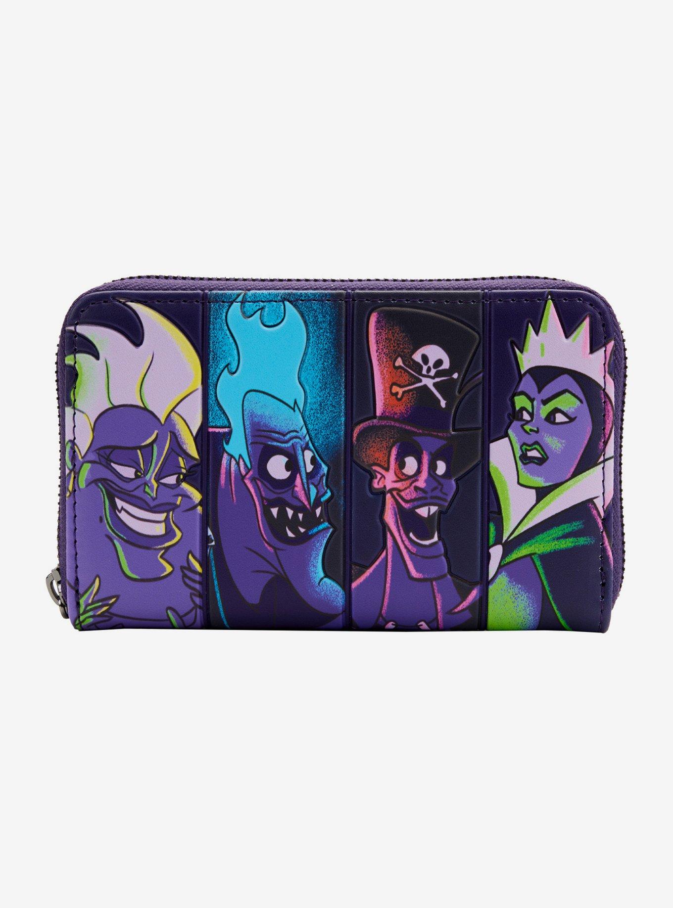 Disney Villains in the Dark Zip Around Wallet, , hi-res