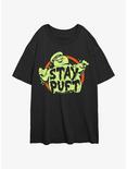Ghostbusters Staying Puft Womens Oversized T-Shirt, BLACK, hi-res