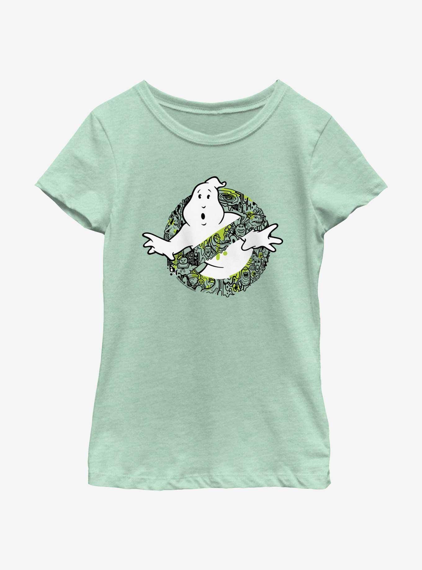 Ghostbusters: Frozen Empire Busting Ghosts Girls Youth T-Shirt, MINT, hi-res