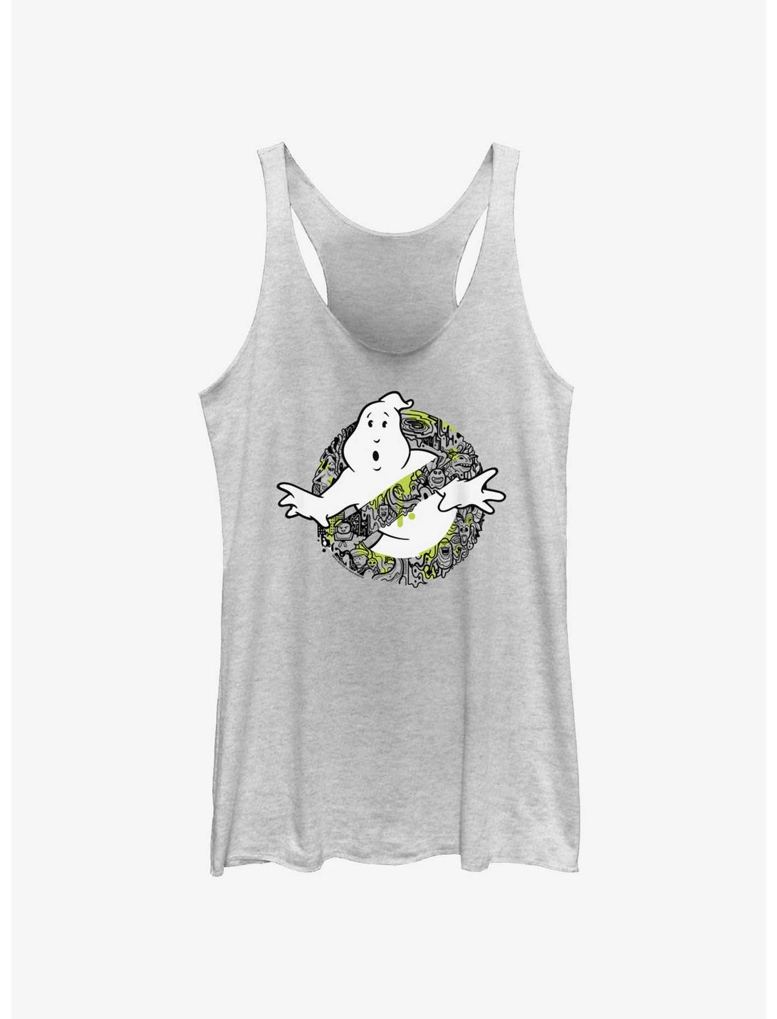 Ghostbusters: Frozen Empire Busting Ghosts Womens Tank Top, WHITE HTR, hi-res