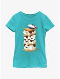 Ghostbusters: Frozen Empire Mini Puft Marshmallow Smores Girls Youth T-Shirt, TAHI BLUE, hi-res