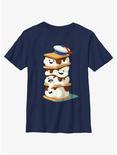 Ghostbusters: Frozen Empire Mini Puft Marshmallow Smores Youth T-Shirt, NAVY, hi-res