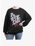 Ghostbusters Stay Puft Womens Oversized Sweatshirt, BLACK, hi-res
