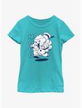 Ghostbusters: Frozen Empire Puft Mood Girls Youth T-Shirt, TAHI BLUE, hi-res