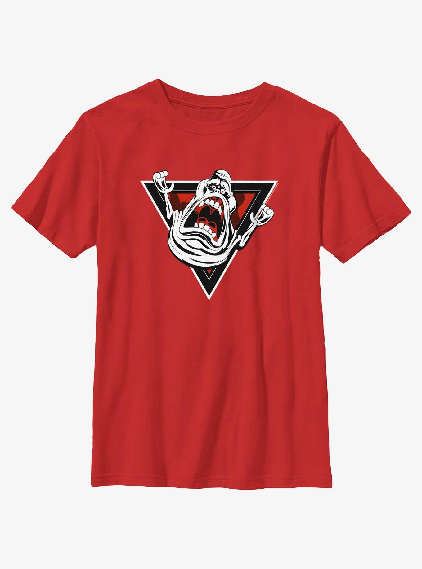 Ghostbusters: Frozen Empire Screaming Slimer Youth T-Shirt, RED, hi-res