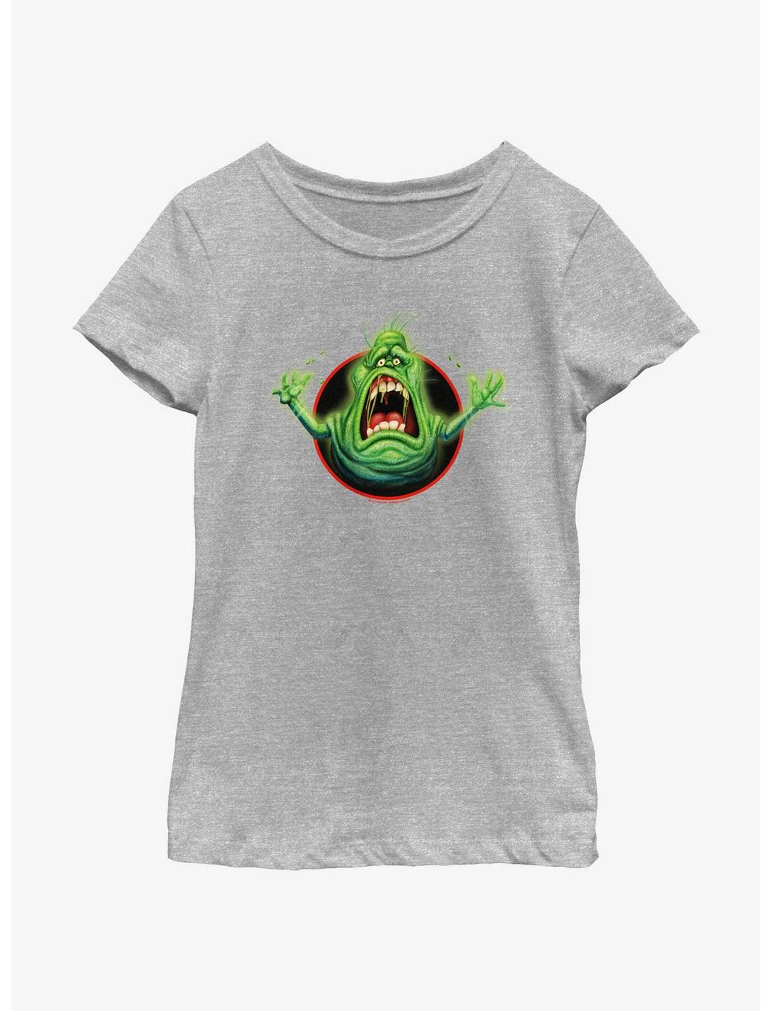 Ghostbusters: Frozen Empire Panic Slimer Girls Youth T-Shirt, ATH HTR, hi-res