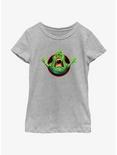 Ghostbusters: Frozen Empire Panic Slimer Girls Youth T-Shirt, ATH HTR, hi-res