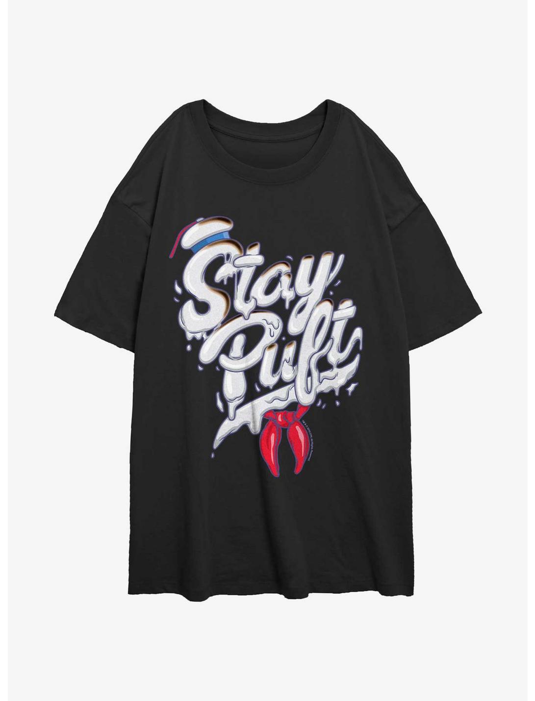 Ghostbusters Stay Puft Womens Oversized T-Shirt, BLACK, hi-res