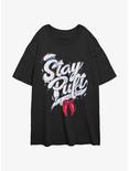 Ghostbusters Stay Puft Womens Oversized T-Shirt, BLACK, hi-res