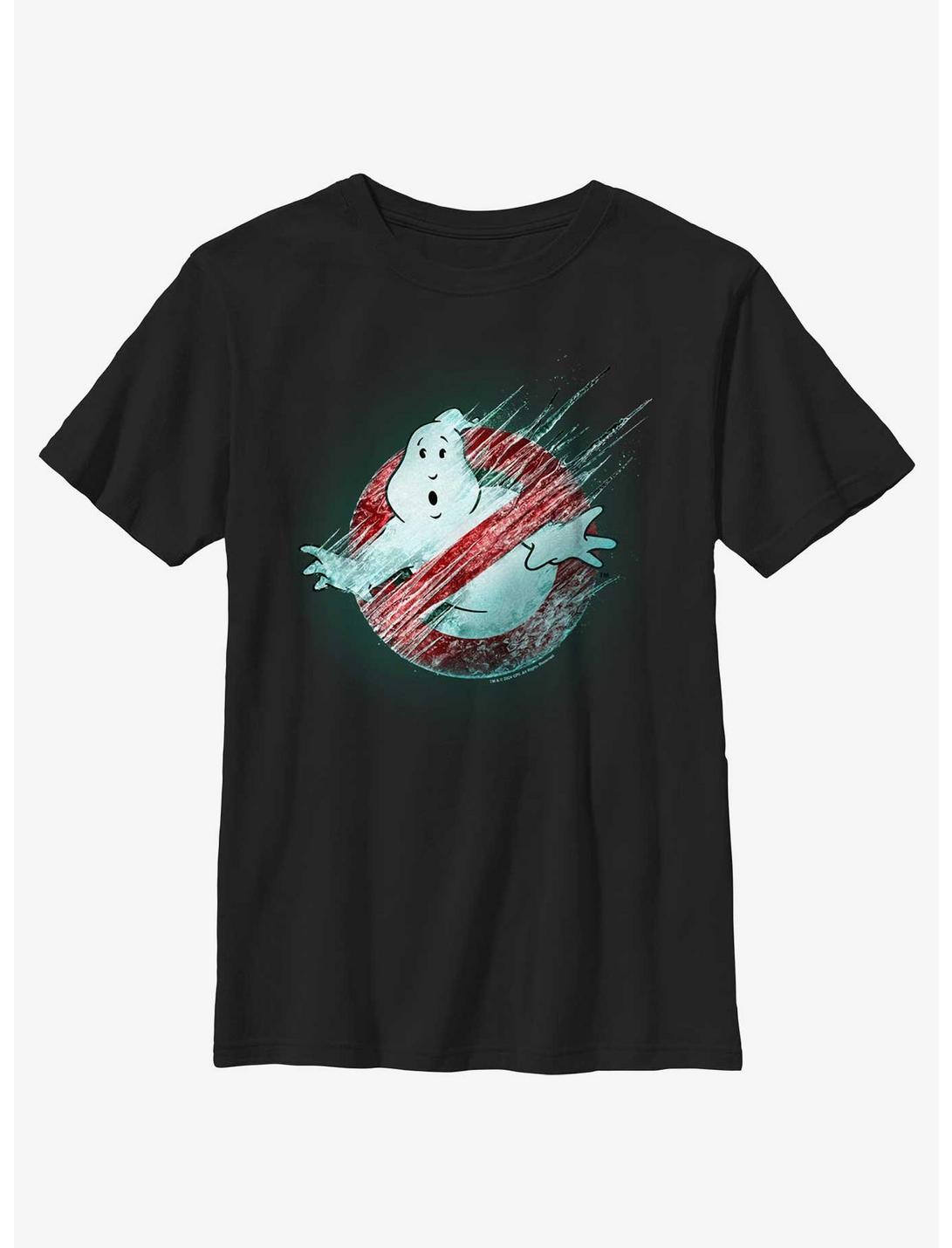 Ghostbusters: Frozen Empire Frozen Logo Youth T-Shirt, BLACK, hi-res