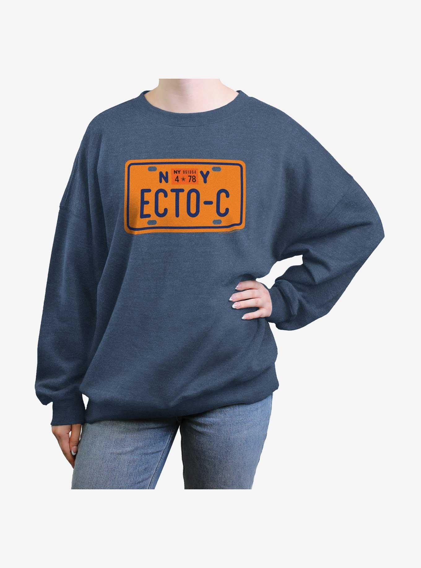 Ghostbusters: Frozen Empire ECTO-C Plates Womens Oversized Sweatshirt, BLUEHTR, hi-res