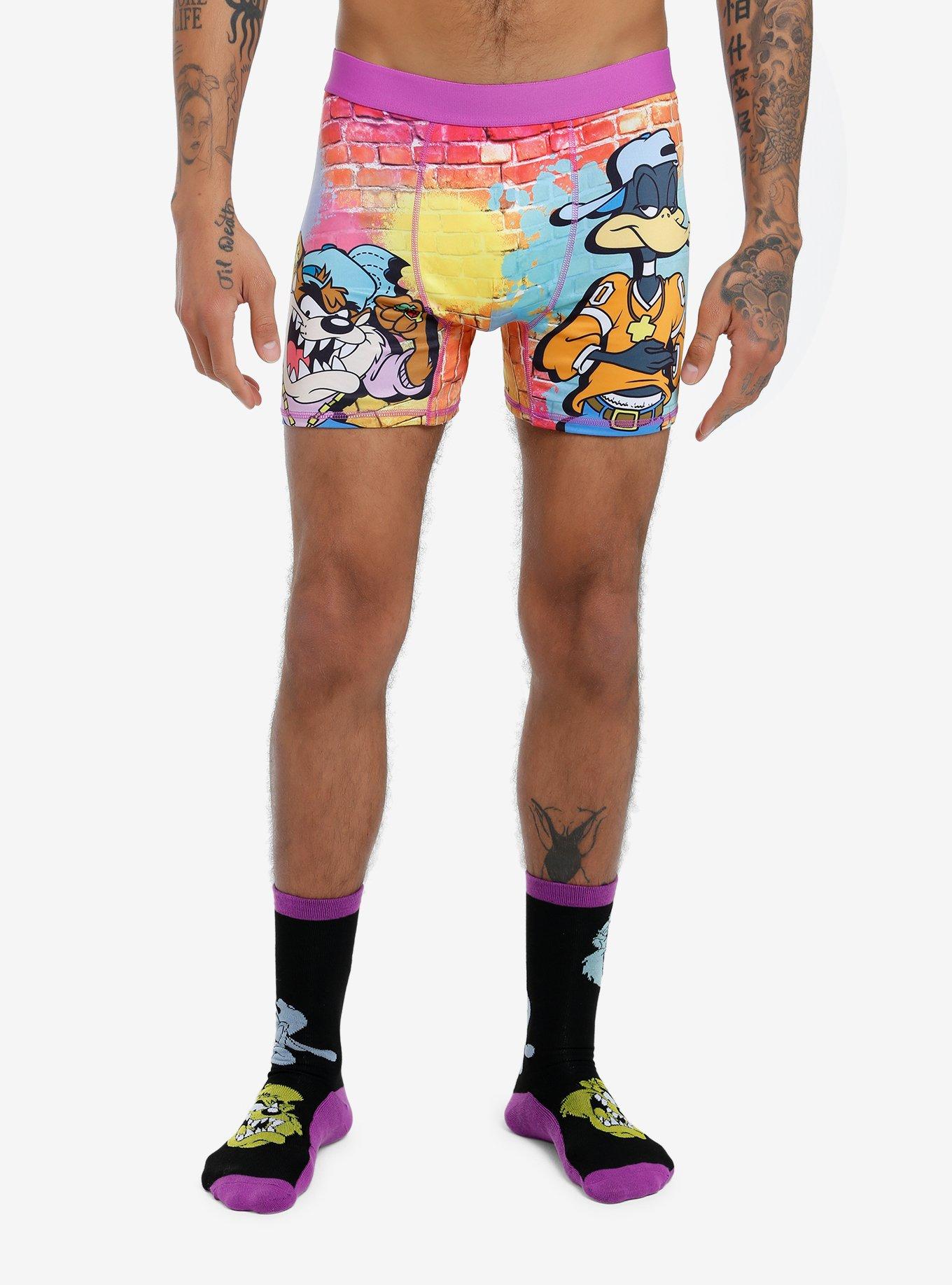 Looney Tunes Daffy Duck & Tasmanian Devil Boxer Briefs & Sock Set, MULTI, hi-res