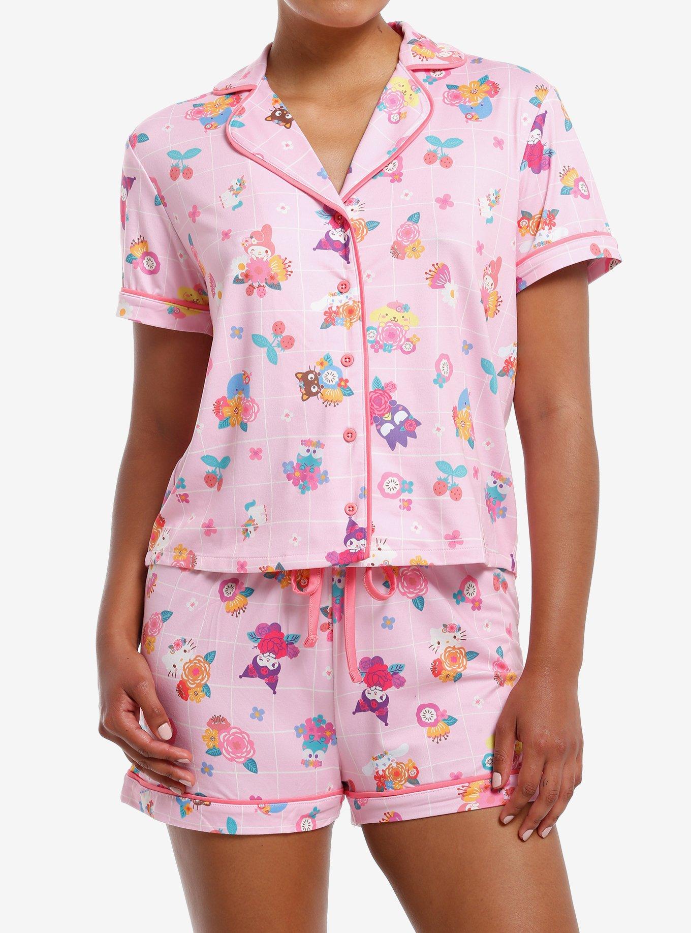 Hello Kitty And Friends Flowers Pajama Set, MULTI, hi-res