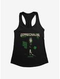 Leprechaun Lucky Day Clover Womens Tank Top, BLACK, hi-res