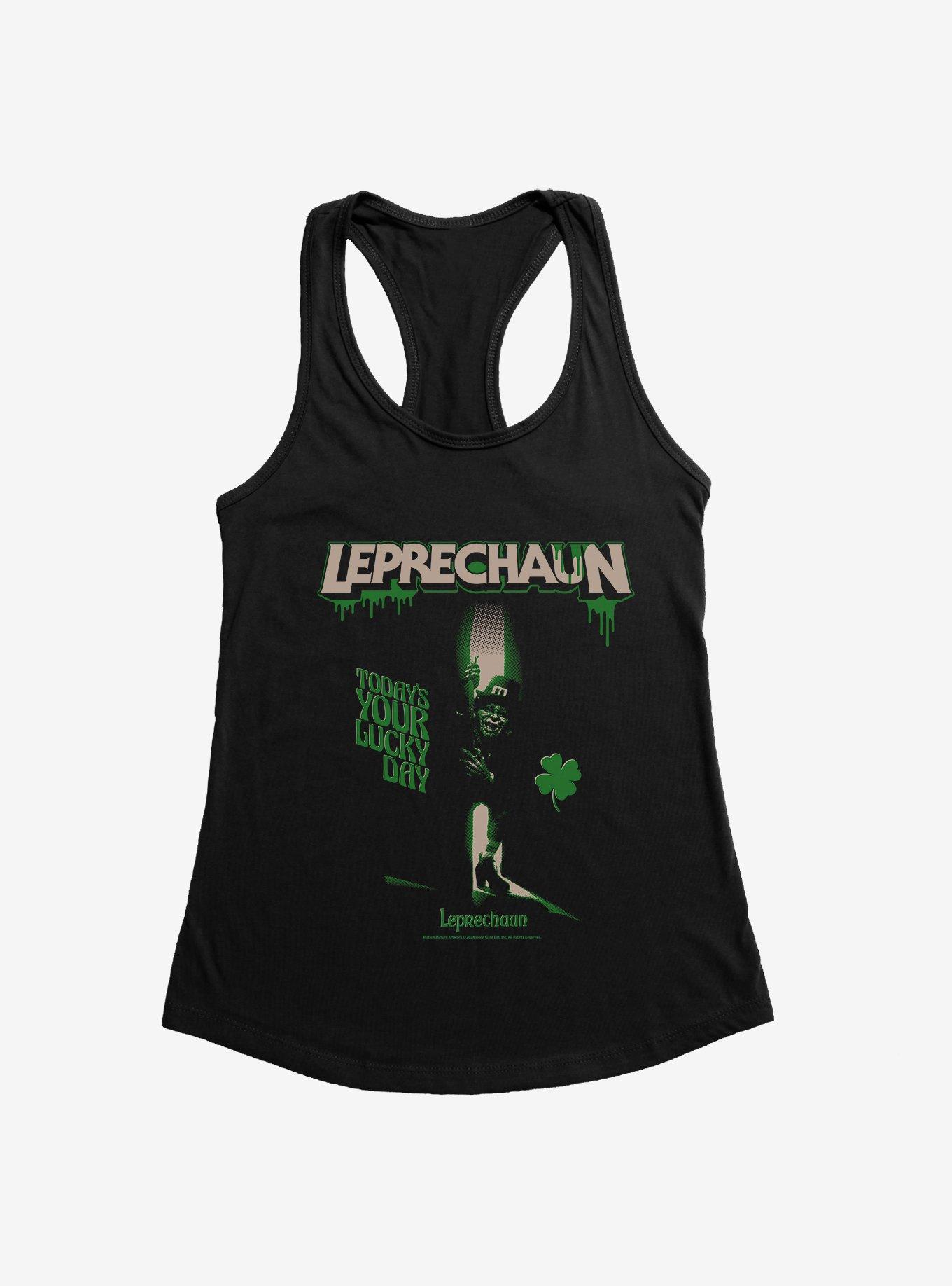 Leprechaun Lucky Day Clover Womens Tank Top, , hi-res