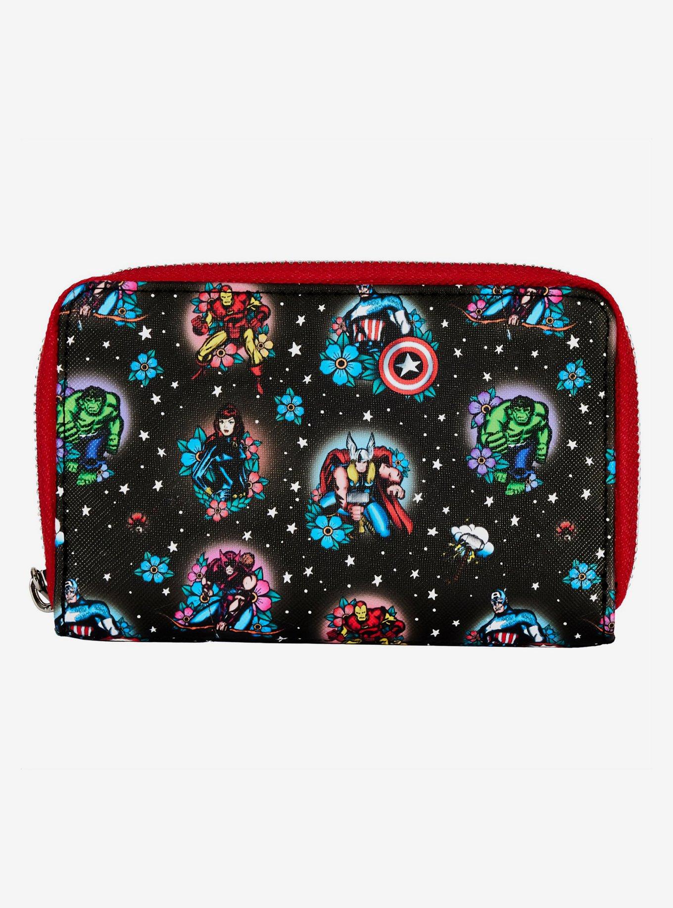 Buy Looking Marvel Avengers Icons Print Zip-Around Wallet