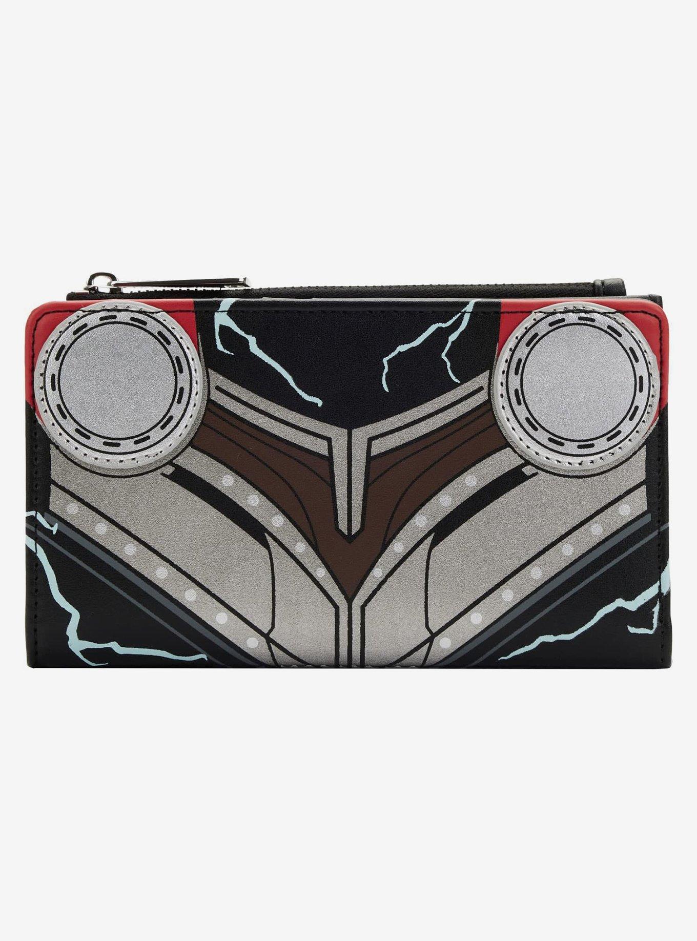 Loungefly grey and Black Thor: Love and Thunder Zip Wallet NWT Loungefly Thor Love & Thunder Wallet New | Mercari main image 3