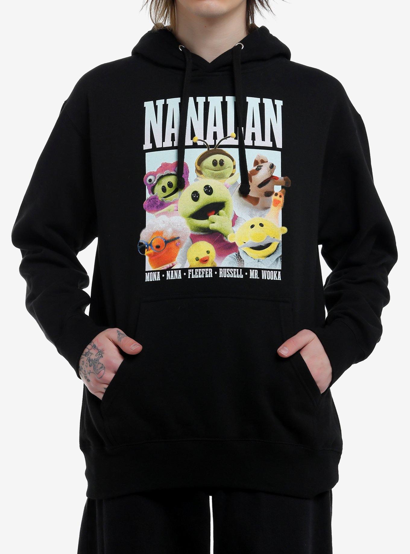 Nanalan' Character Names Hoodie, BLACK, hi-res