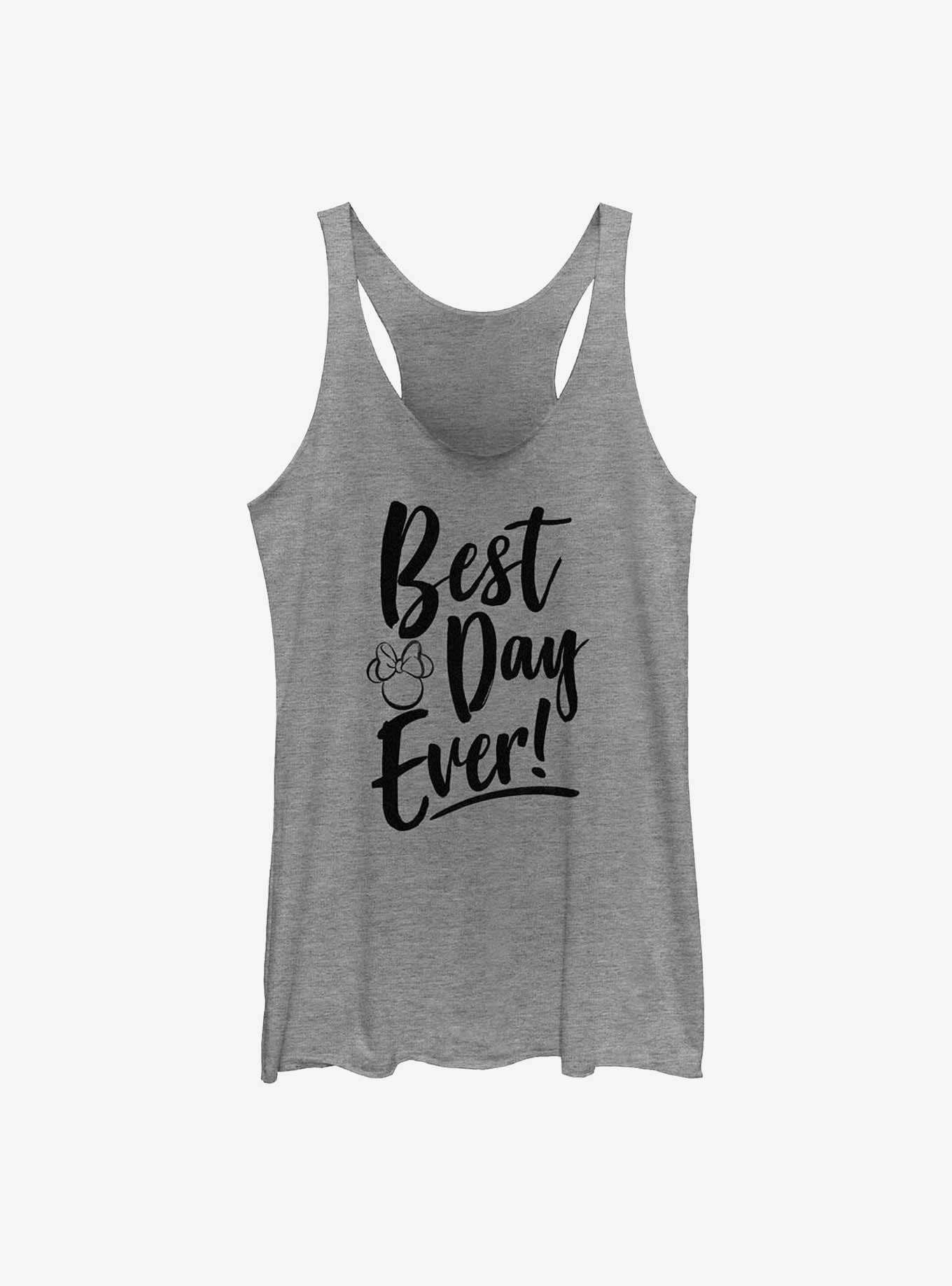 Disney Minnie Mouse Best Day Minnie Girls Tank, GRAY HTR, hi-res