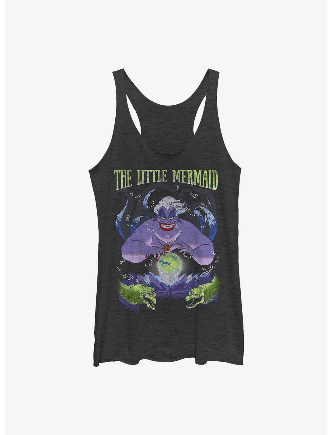 Disney The Little Mermaid Ursula Charm Girls Tank, BLK HTR, hi-res