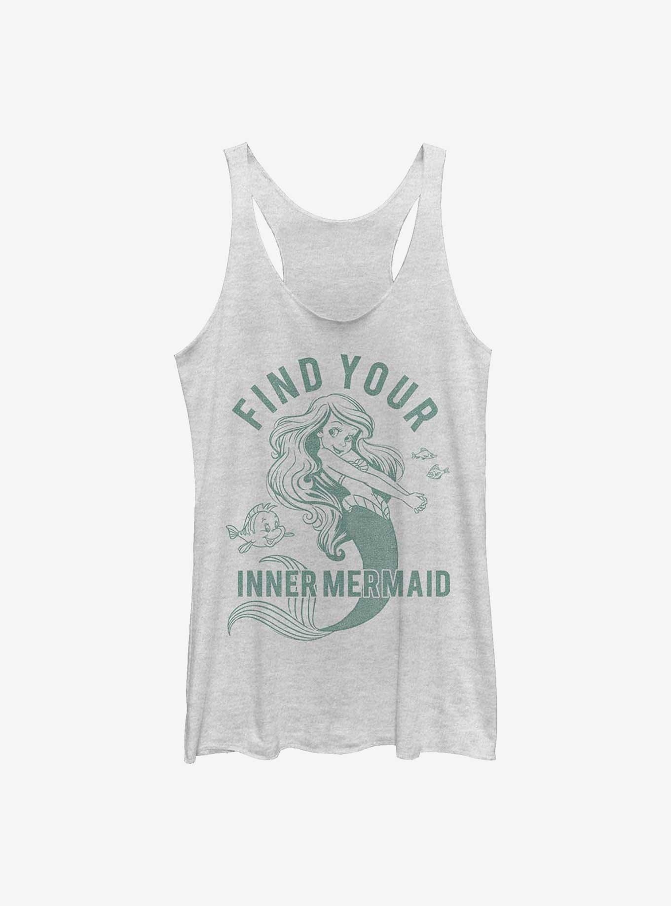 Disney The Little Mermaid Spirit Animal Girls Tank, WHITE HTR, hi-res