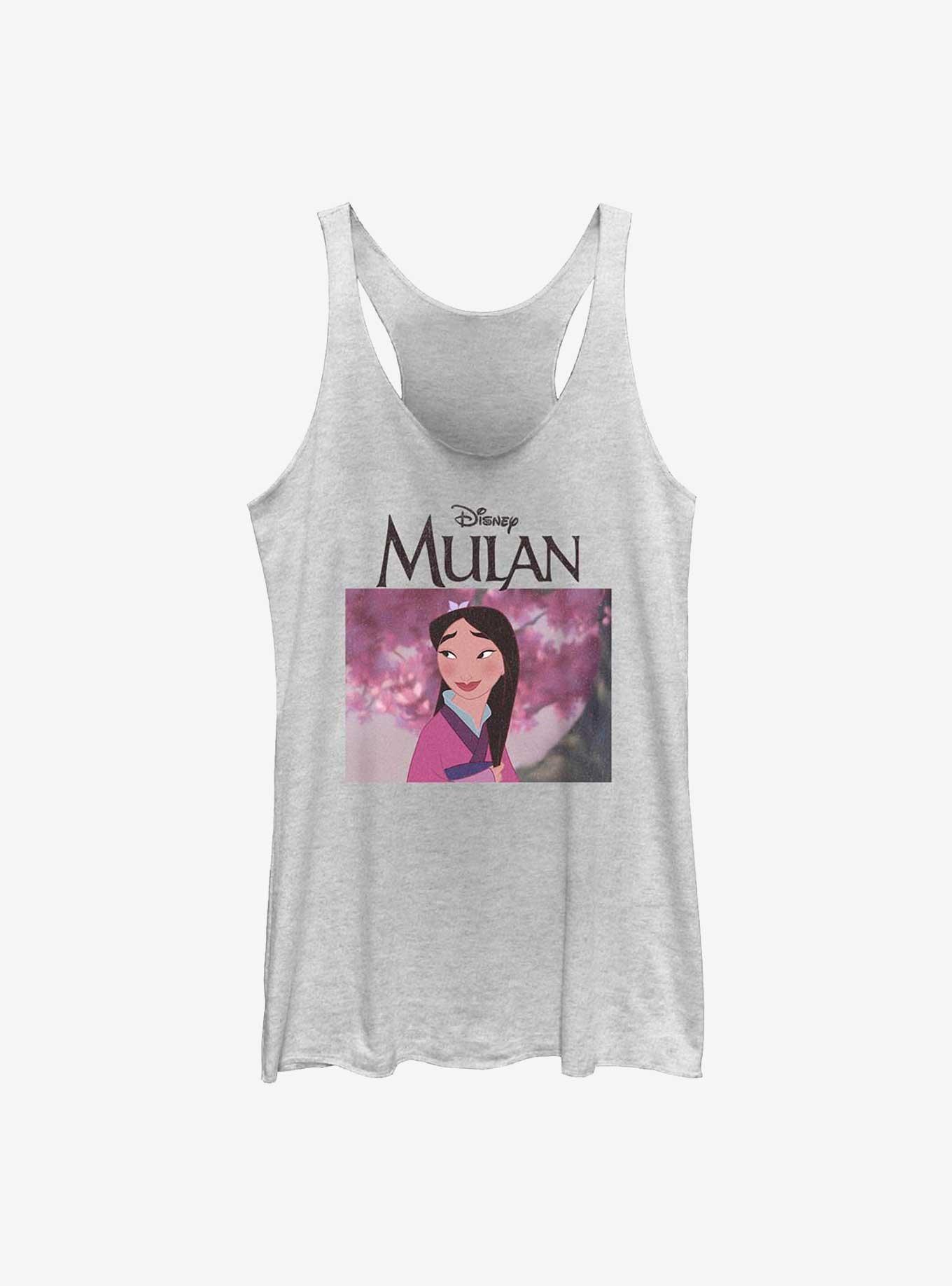 Disney Mulan Simple Sakura Mulan Graphic Girls Tank