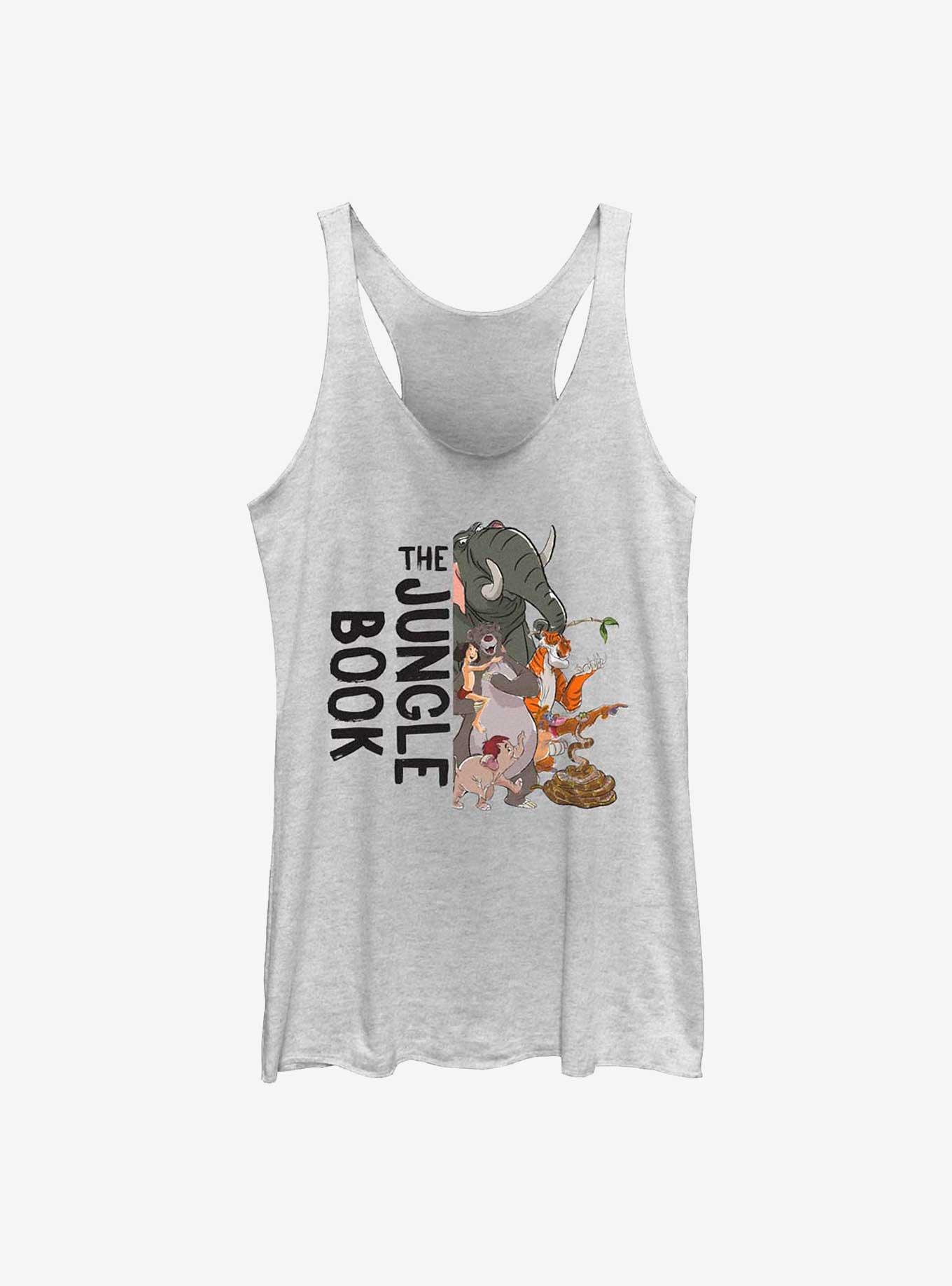 Disney The Jungle Book Scene Girls Tank, WHITE HTR, hi-res