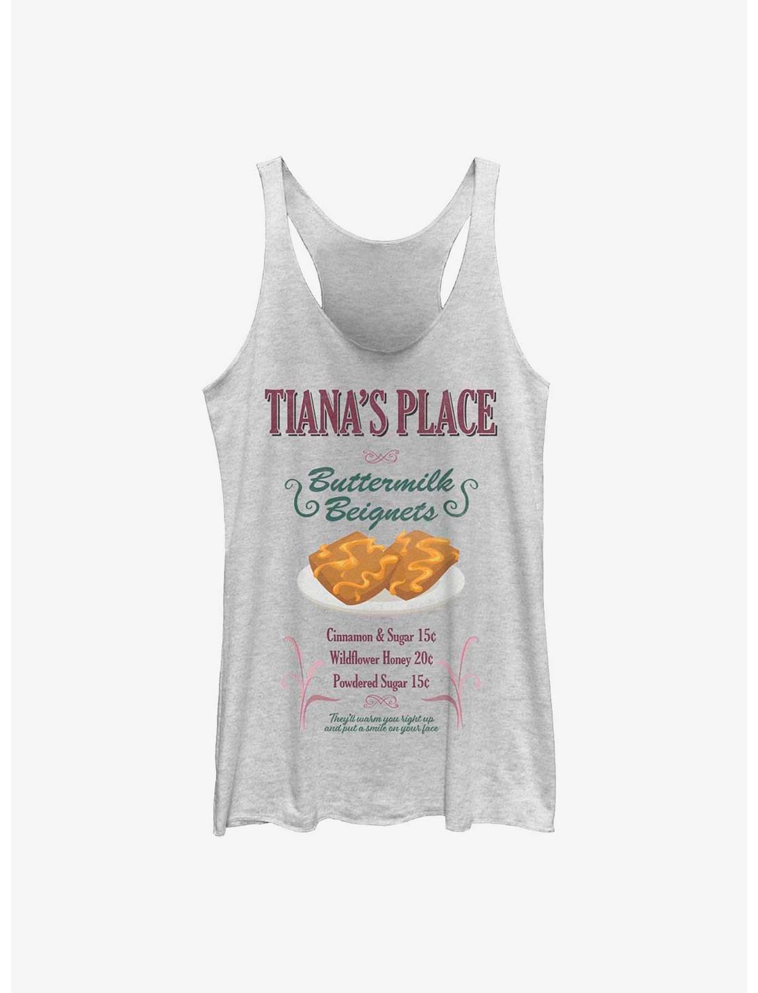 Disney The Princess and the Frog Buttermilk Beignets Girls Tank, WHITE HTR, hi-res