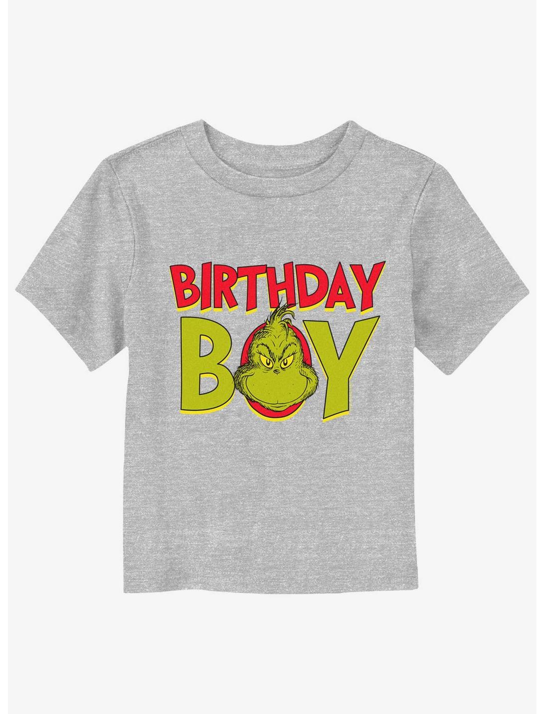 Dr. Seuss Bday Grinch Boy Toddler T-Shirt, ATH HTR, hi-res