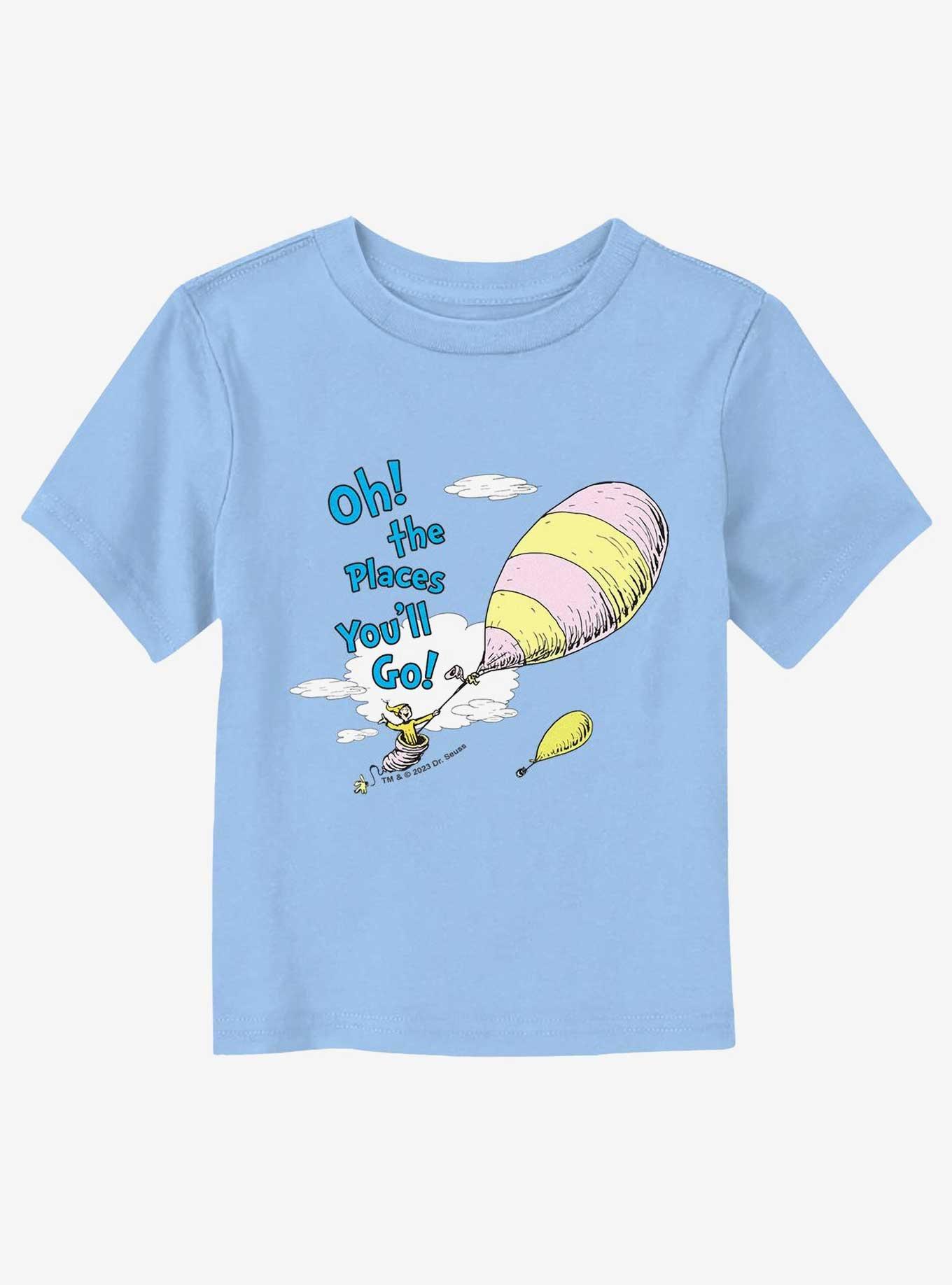 Dr. Seuss Oh The Places Toddler T-Shirt, LT BLUE, hi-res
