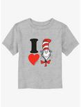 Dr. Seuss I Heart Hat Cat Toddler T-Shirt, ATH HTR, hi-res