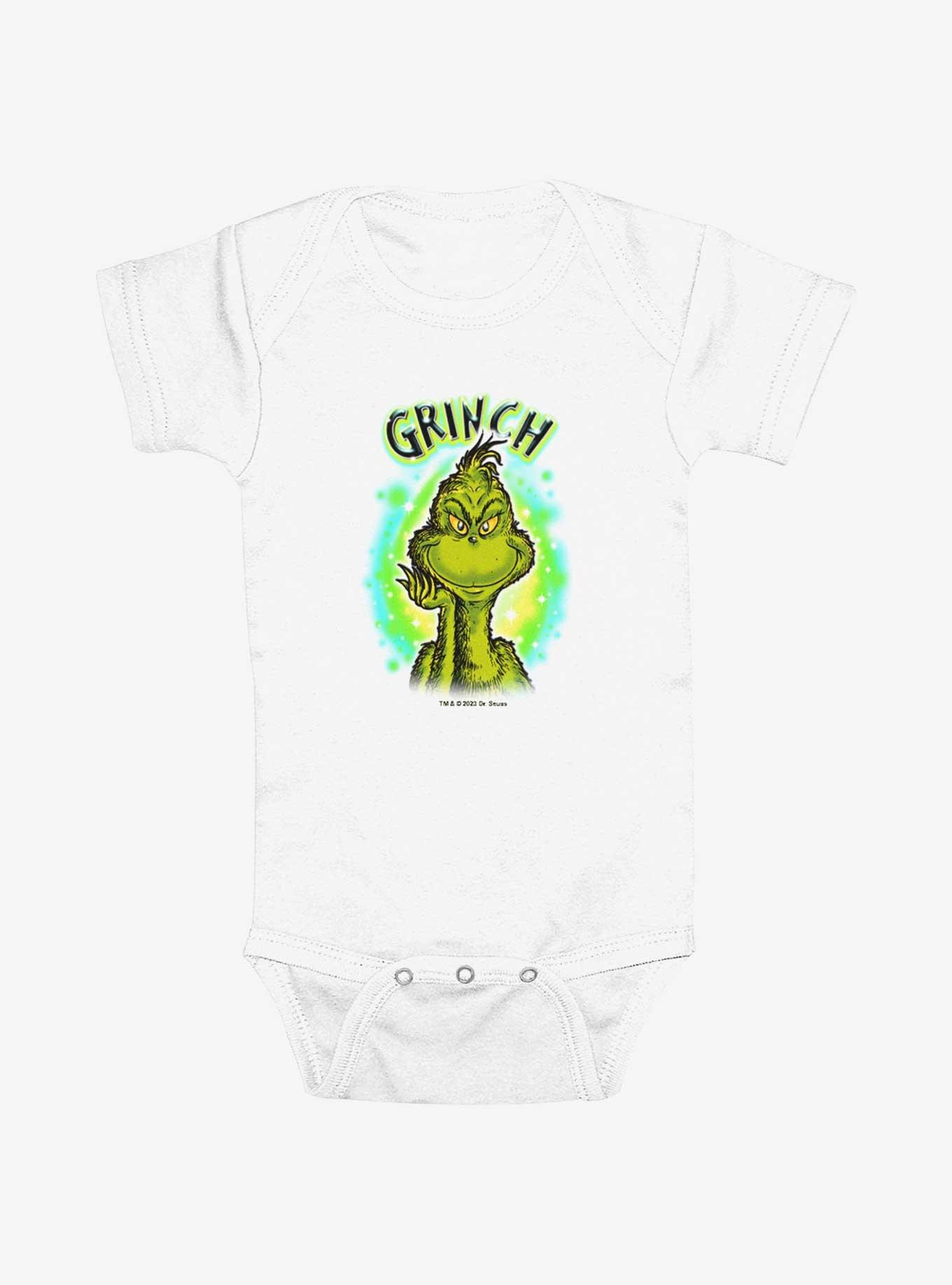 Dr. Seuss Brushy Grinch Front Infant Bodysuit, , hi-res