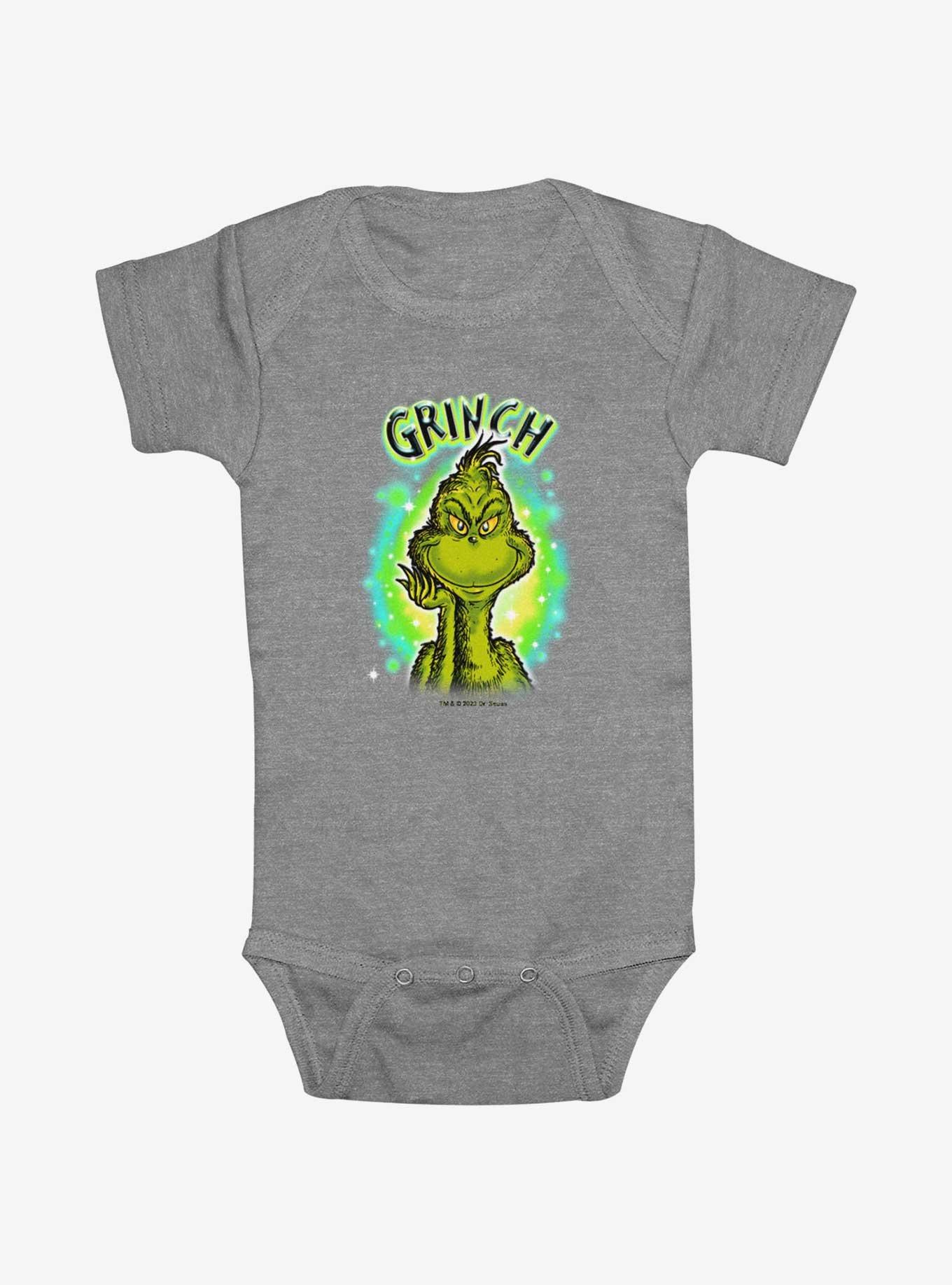 Dr. Seuss Brushy Grinch Front Infant Bodysuit, , hi-res