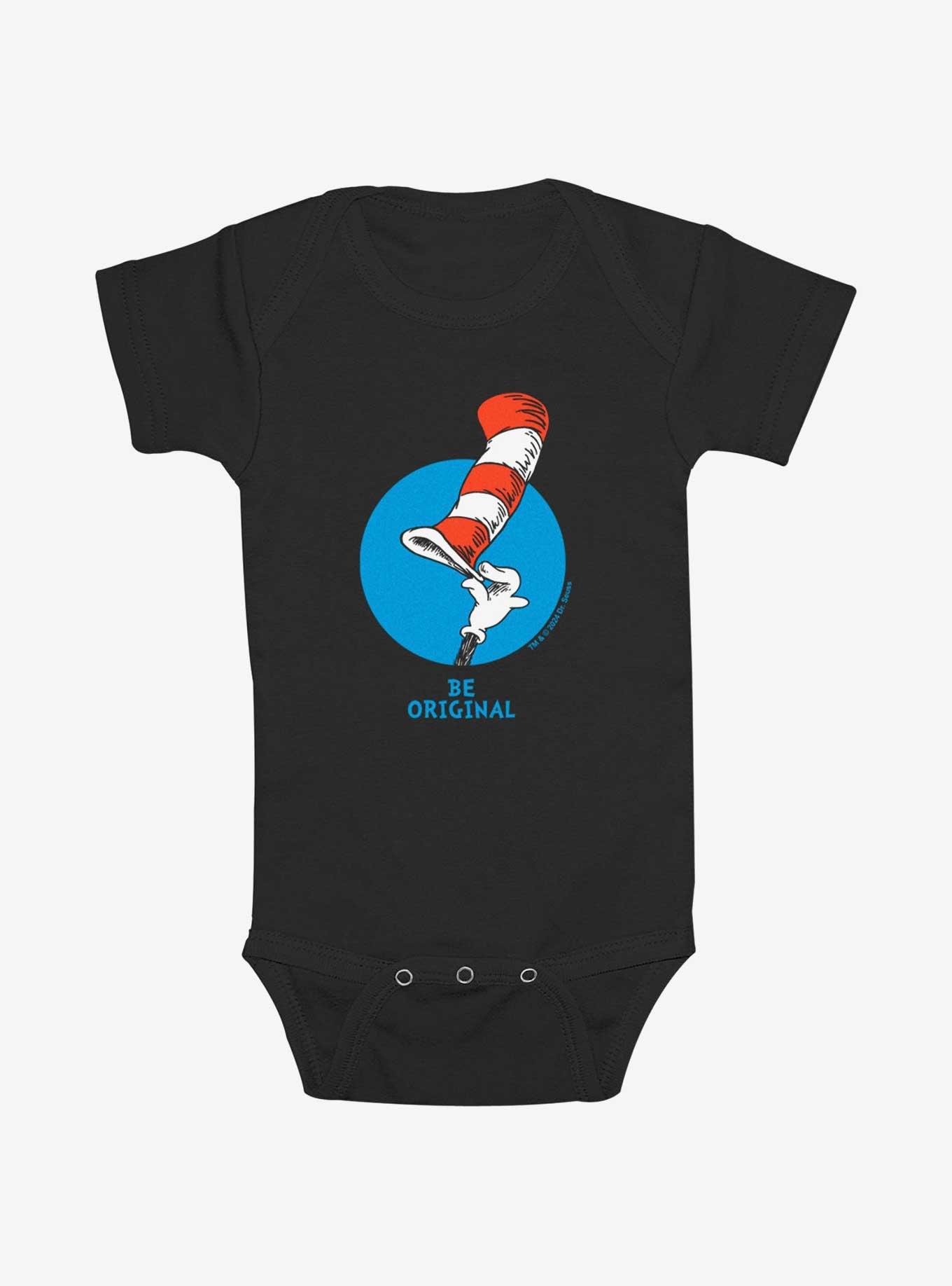 Dr. Seuss Tip The Hat Infant Bodysuit, BLACK, hi-res