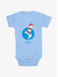 Dr. Seuss Tip The Hat Infant Bodysuit, LT BLUE, hi-res