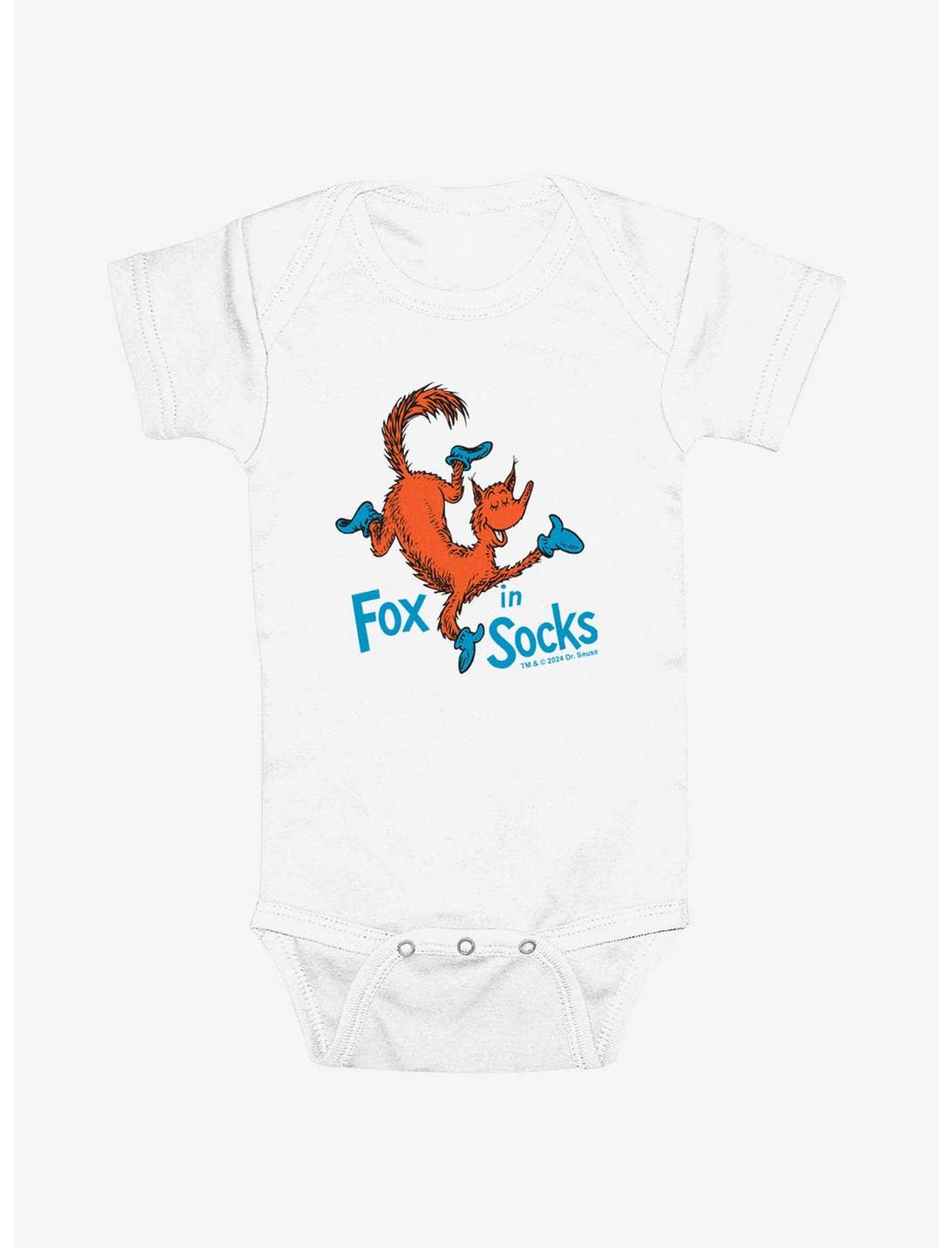 Dr. Seuss Fox In Socks Presents Infant Bodysuit, WHITE, hi-res