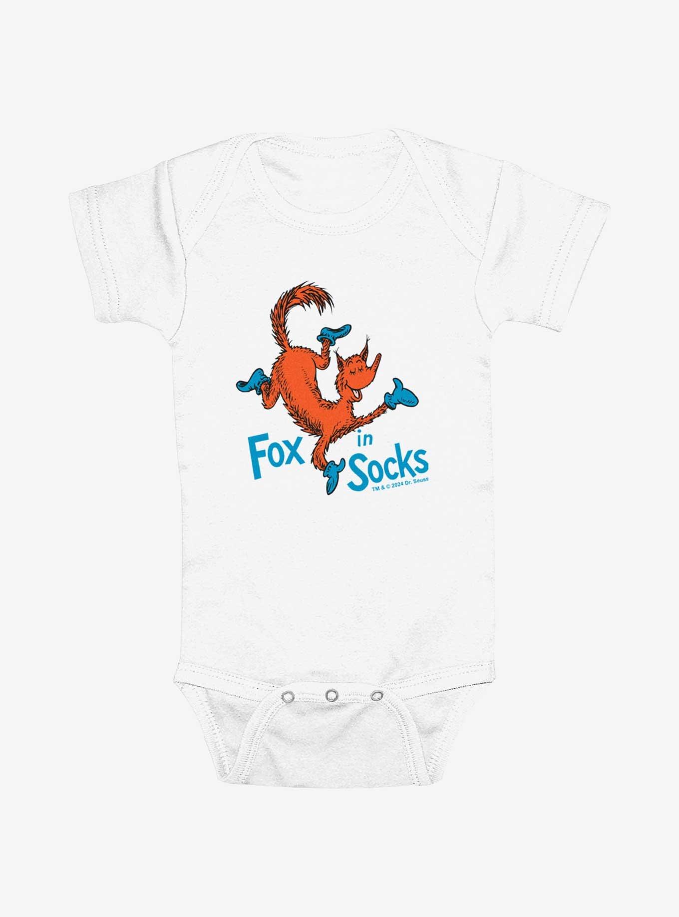 Dr. Seuss Fox In Socks Presents Infant Bodysuit, WHITE, hi-res